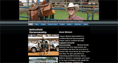 Desktop Screenshot of battenfieldhorsemanship.com